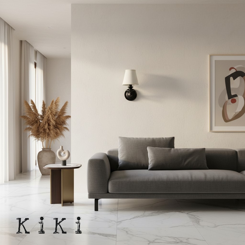 Kalvora Classic Sculpted Wall Sconce – Fabric Shade Sconce For Indoor Accent Lighting KL1162