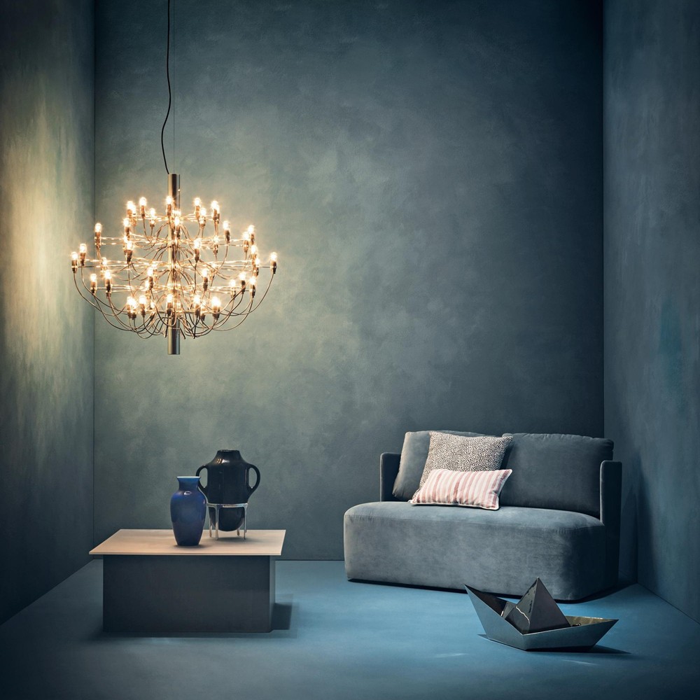 2097 Suspension Lamp - Sleek Multi-Head Chandelier For High Ceilings and Large Spaces