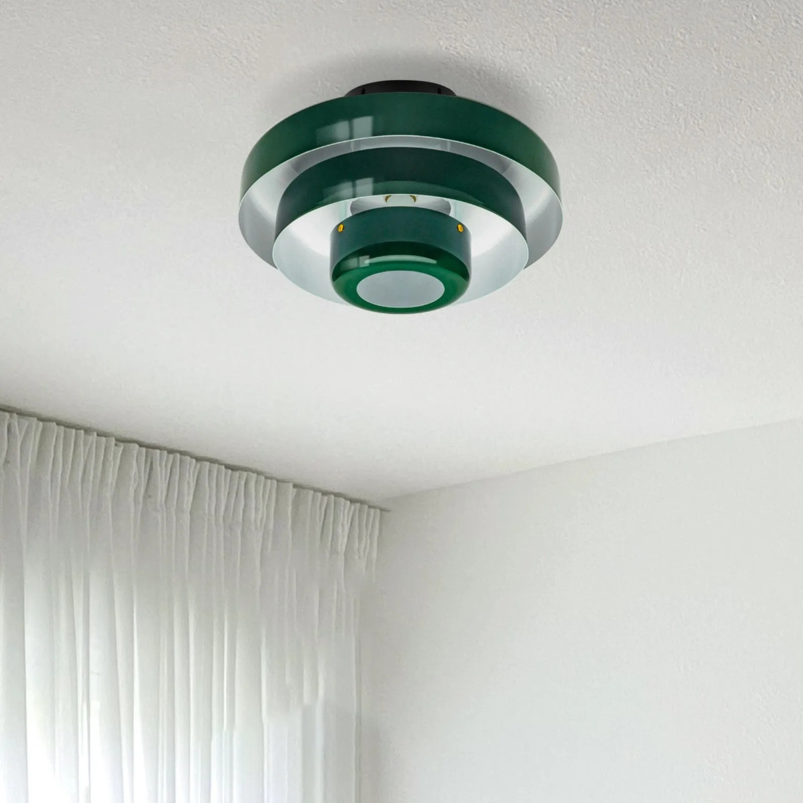 Three-Tier Bauhaus Ceiling Lamp - Bold Colors Ceiling Light for Bedroom or Lounge KL885