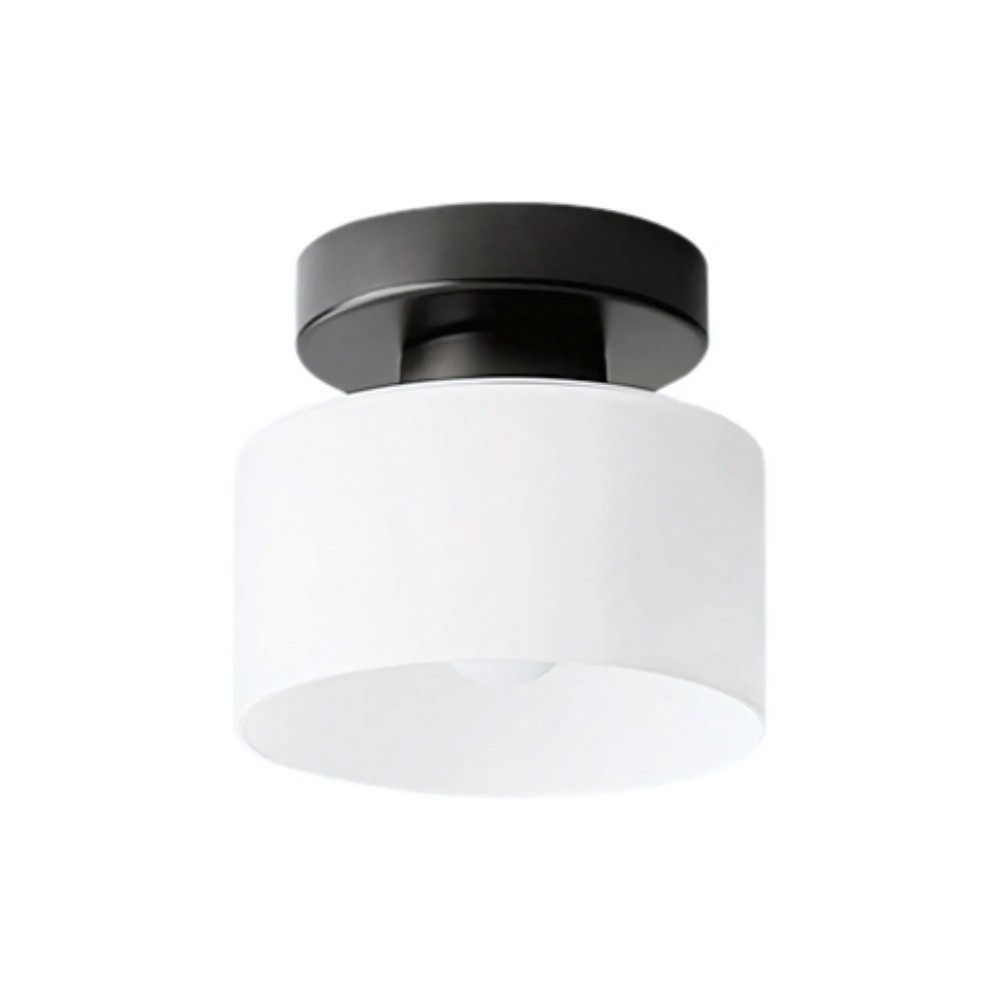 Moriglaze Glass Cylinder Ceiling Light - Sleek Sculptural Ceiling Lamp for Bedroom KL883