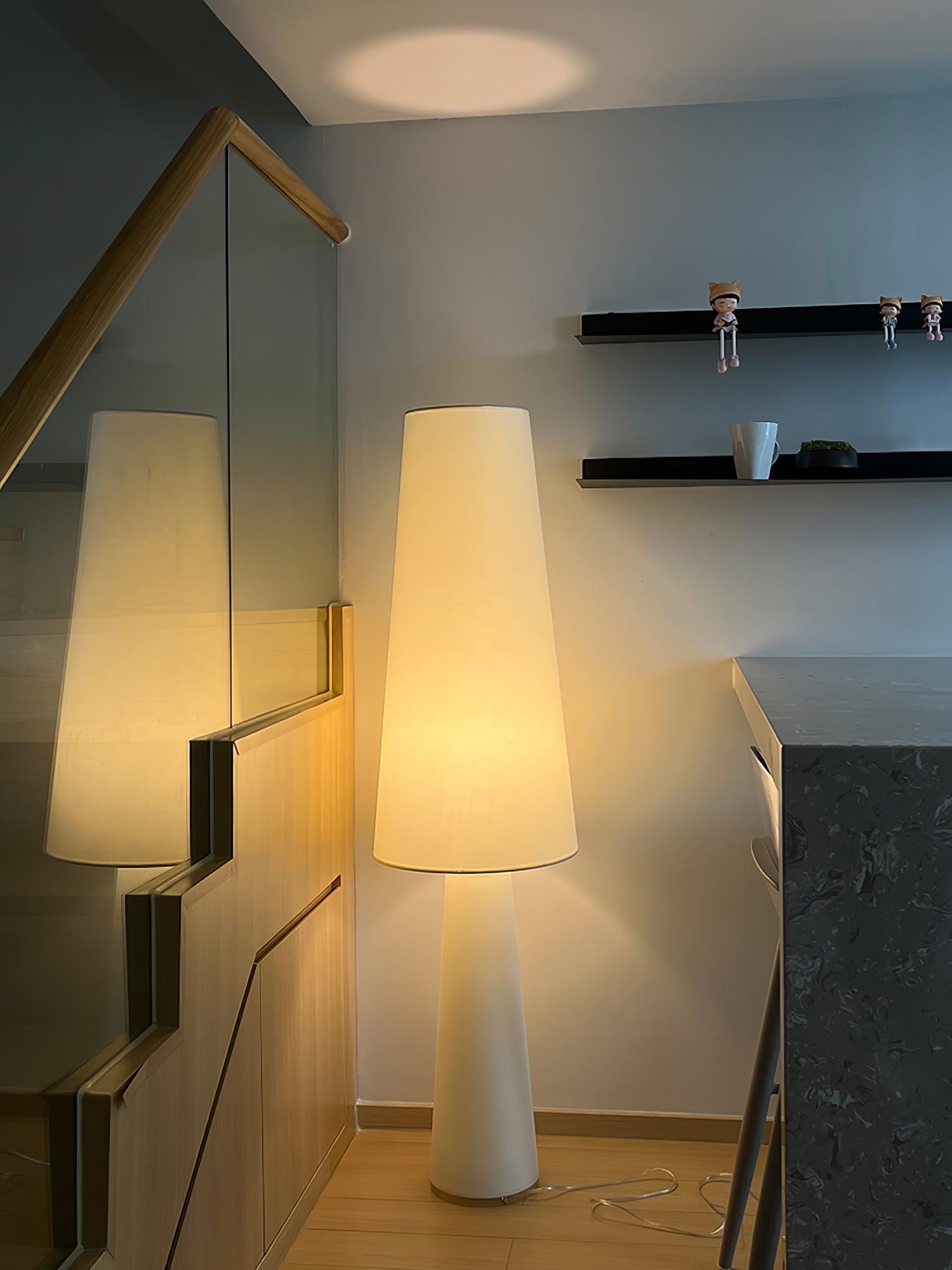Column Fabric Floor Lamp Suitable For Living Room KL315