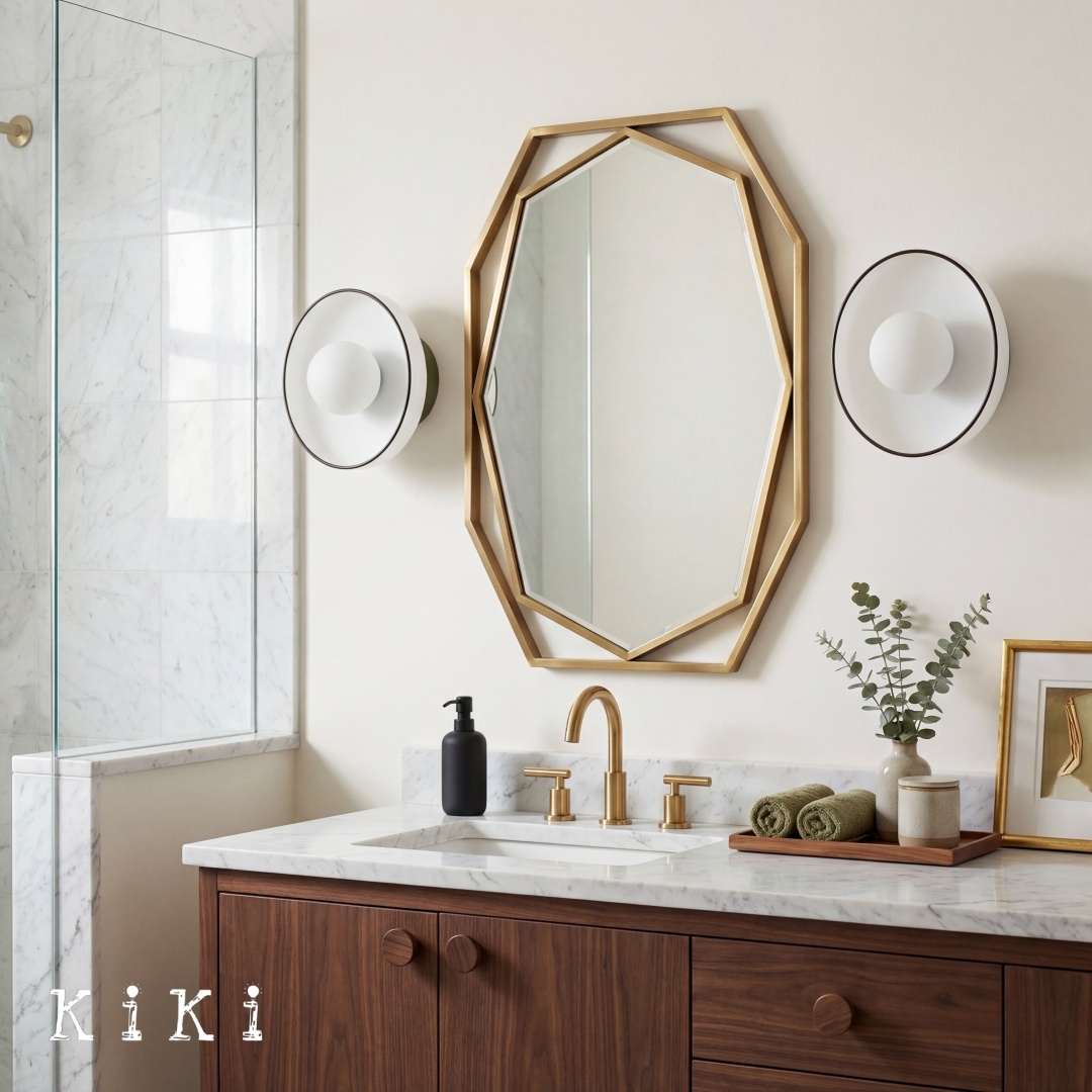 Kalo Round Glass Metal Base Wall Light Ceiling Light- Disc Orb Wall Sconce for Modern Interior KL922