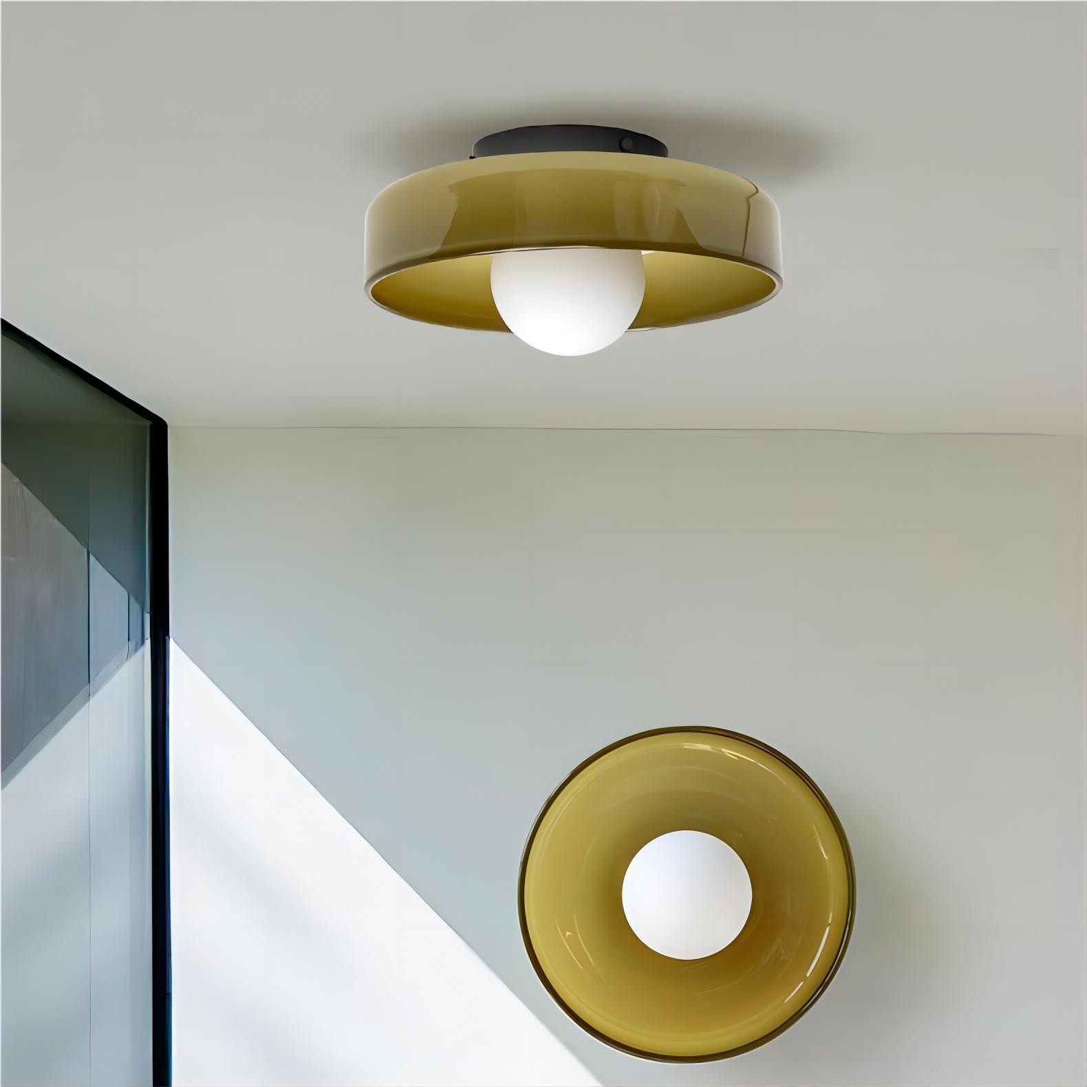 Morandi Disc Orb Wall Ceiling Lamp