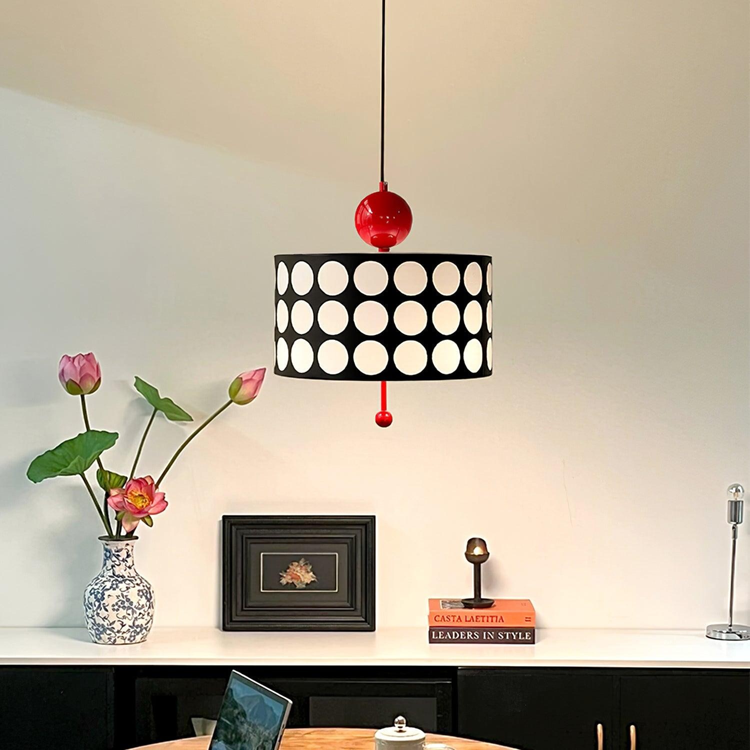 Graphic Checkered Pendant Light - Retro Chic Style for Dining Room and Kitchen Island KL341