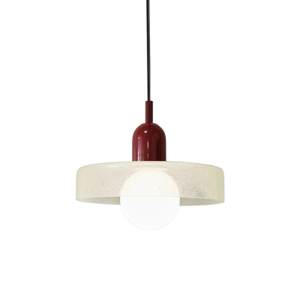 Modern Crystal Glass Disc Orb Pendant Light For Kitchen Island KL920