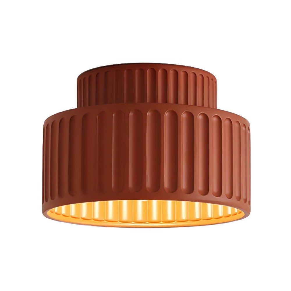 Cream Style Resin Bowl Flush Mount Ceiling Light KL118