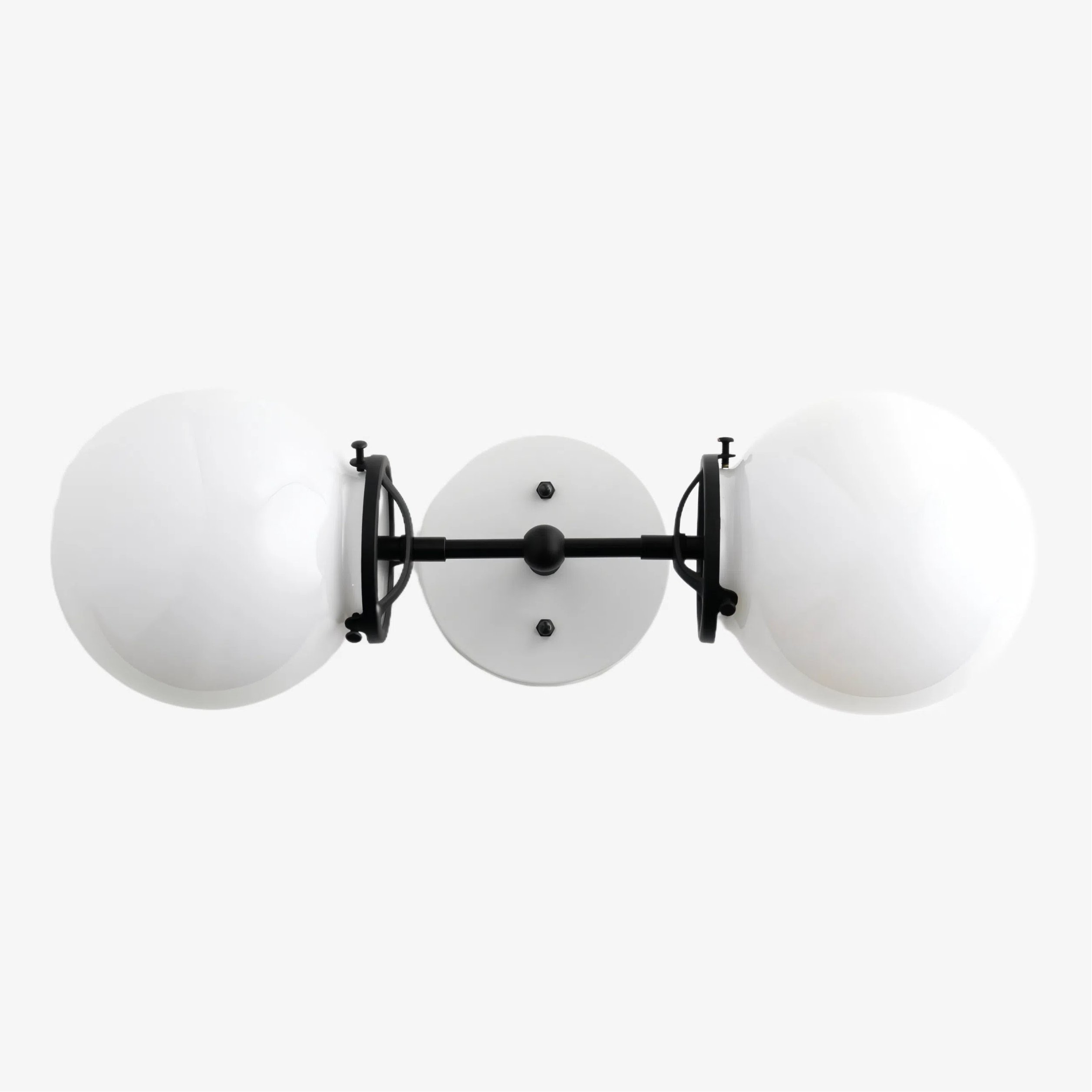 Lumio Globe Art Deco Vanity Light -  Opal Globe Bathroom Sconce KL1416