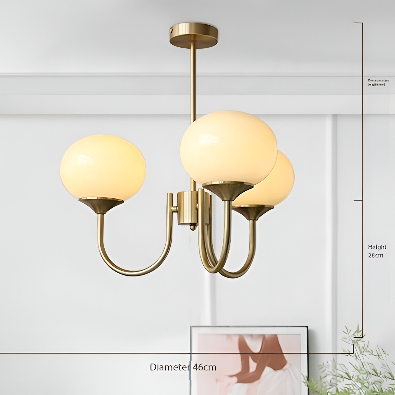 Marshmallow Modern Glass Chandelier D776