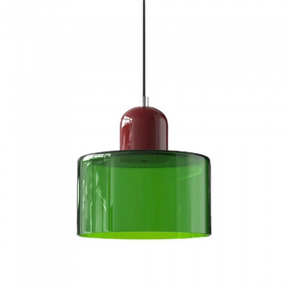 Morandi Cylinder Stained Glass Pendant Light KL17