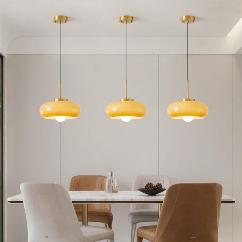 Bauhaus Style Vintage Glass Pendant Light KL38