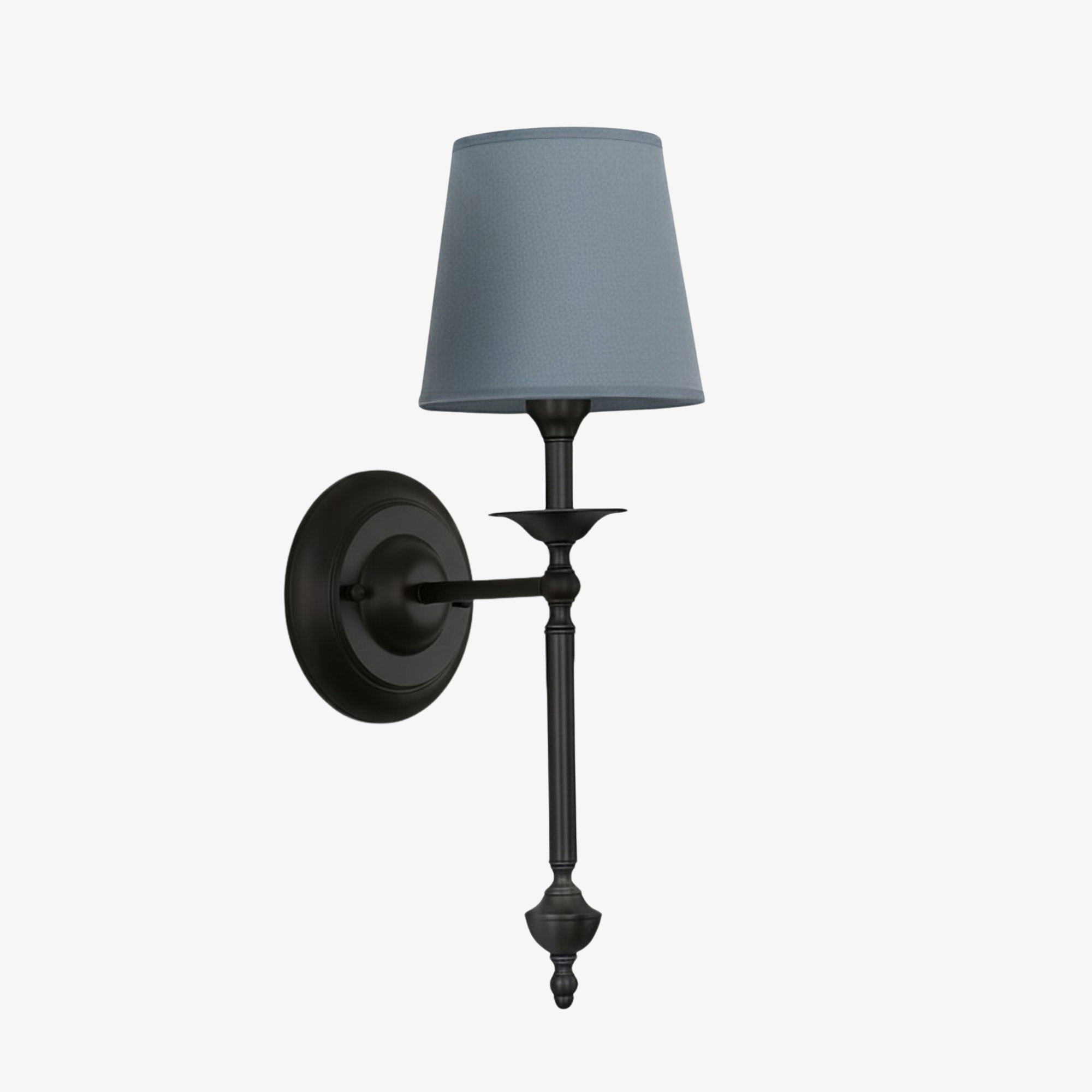 Arcuma Elegant Wall Light - Copper or Black Finishes Sconce with Fabric Shade for Interior KL2337