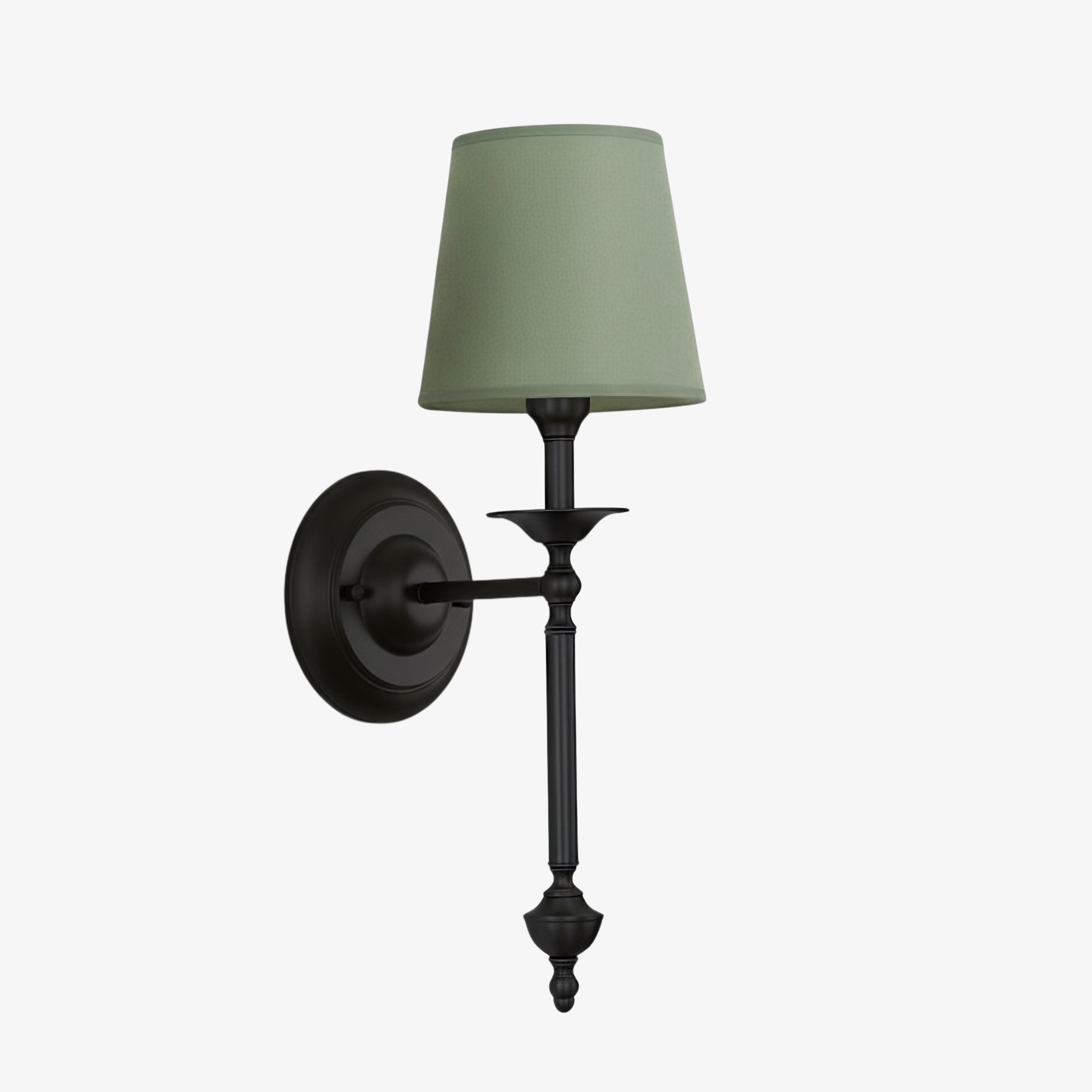 Arcuma Elegant Wall Light - Copper or Black Finishes Sconce with Fabric Shade for Interior KL2337