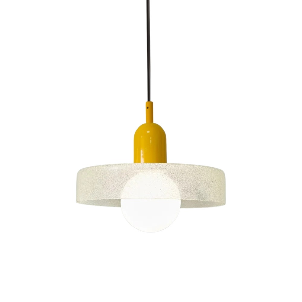 Modern Crystal Glass Disc Orb Pendant Light For Kitchen Island KL920