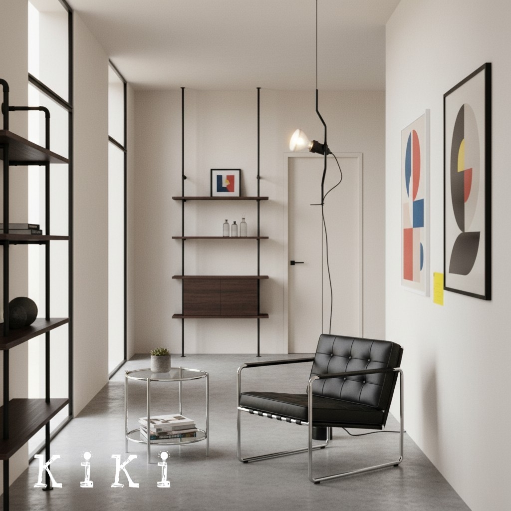 Parentesi Ceiling Lamp - Modern Adjustable Metal Pendant Light for Bedrooms