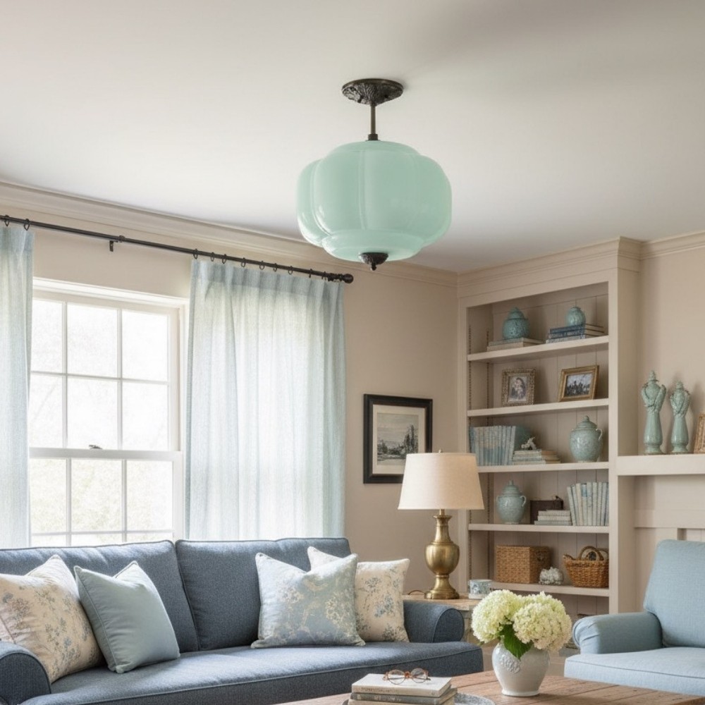 Retro Glass Eloise Pendant Light For Kitchen Island KL801