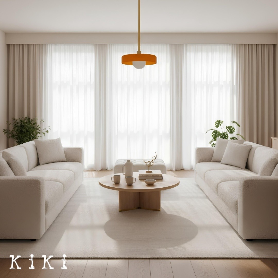 Metal Rod Glass Disc Orb Pendant Light KL923