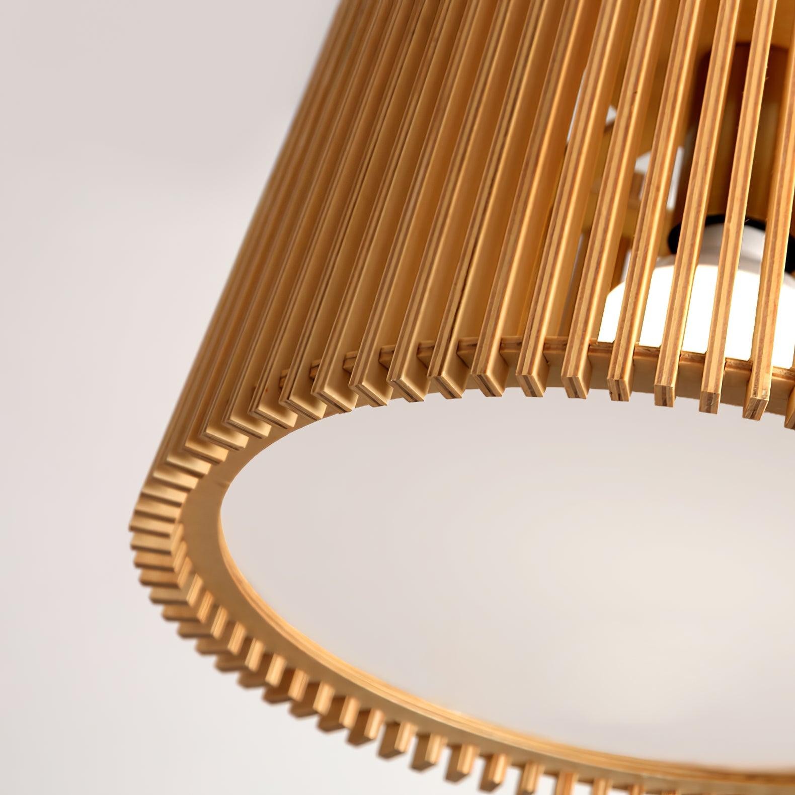 Wooden Log Color Cage Pendant Light KL641