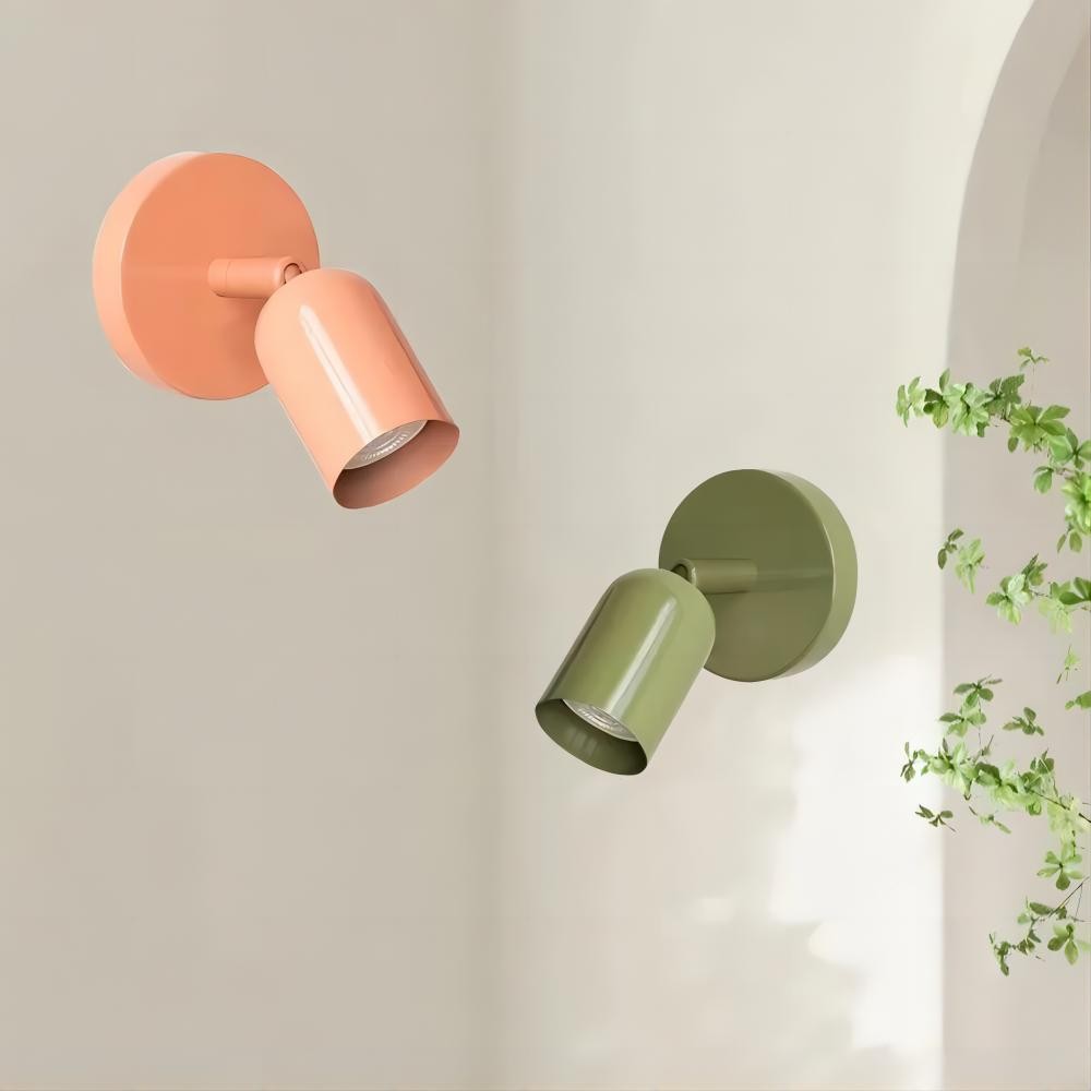 Colorful Bauhaus Cylinder Wall Lamp - Modern Ambient Light for Living Spaces KL15