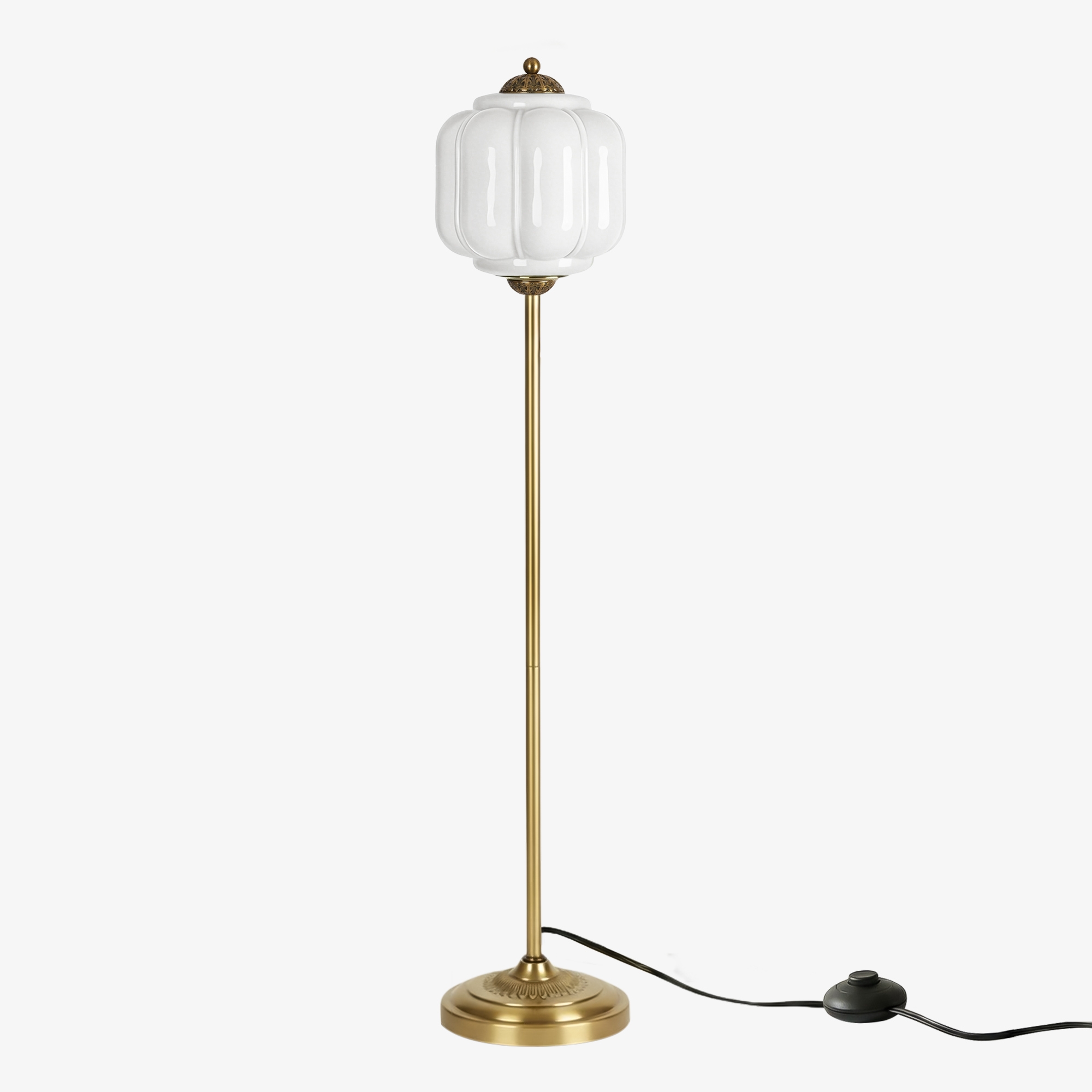 Eloise Artistic Textured Glass Floor Lamp - Elegant Lighting for Bedroom or Interior Space KL2330