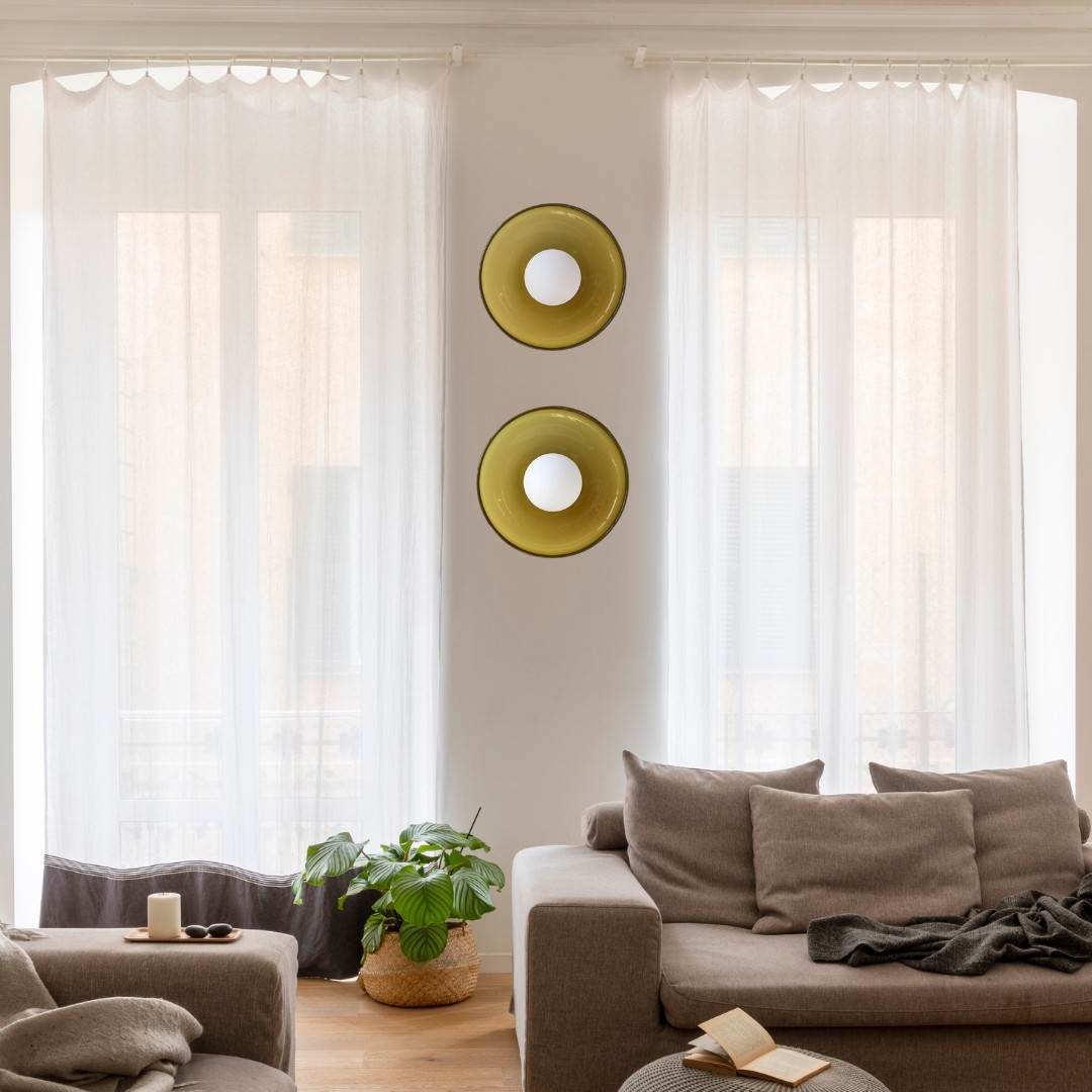 Morandi Disc Orb Wall Ceiling Lamp