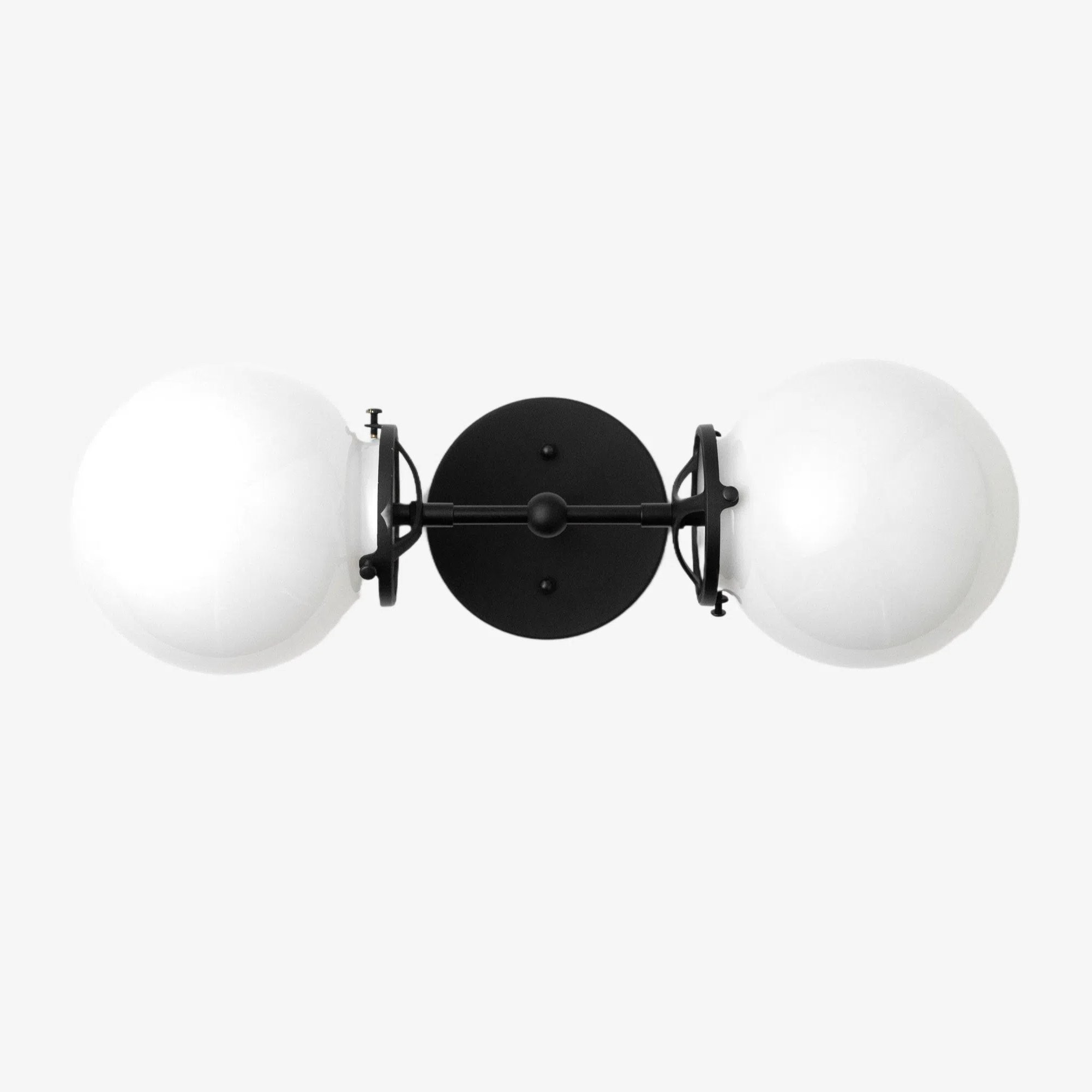 Lumio Globe Art Deco Vanity Light -  Opal Globe Bathroom Sconce KL1416
