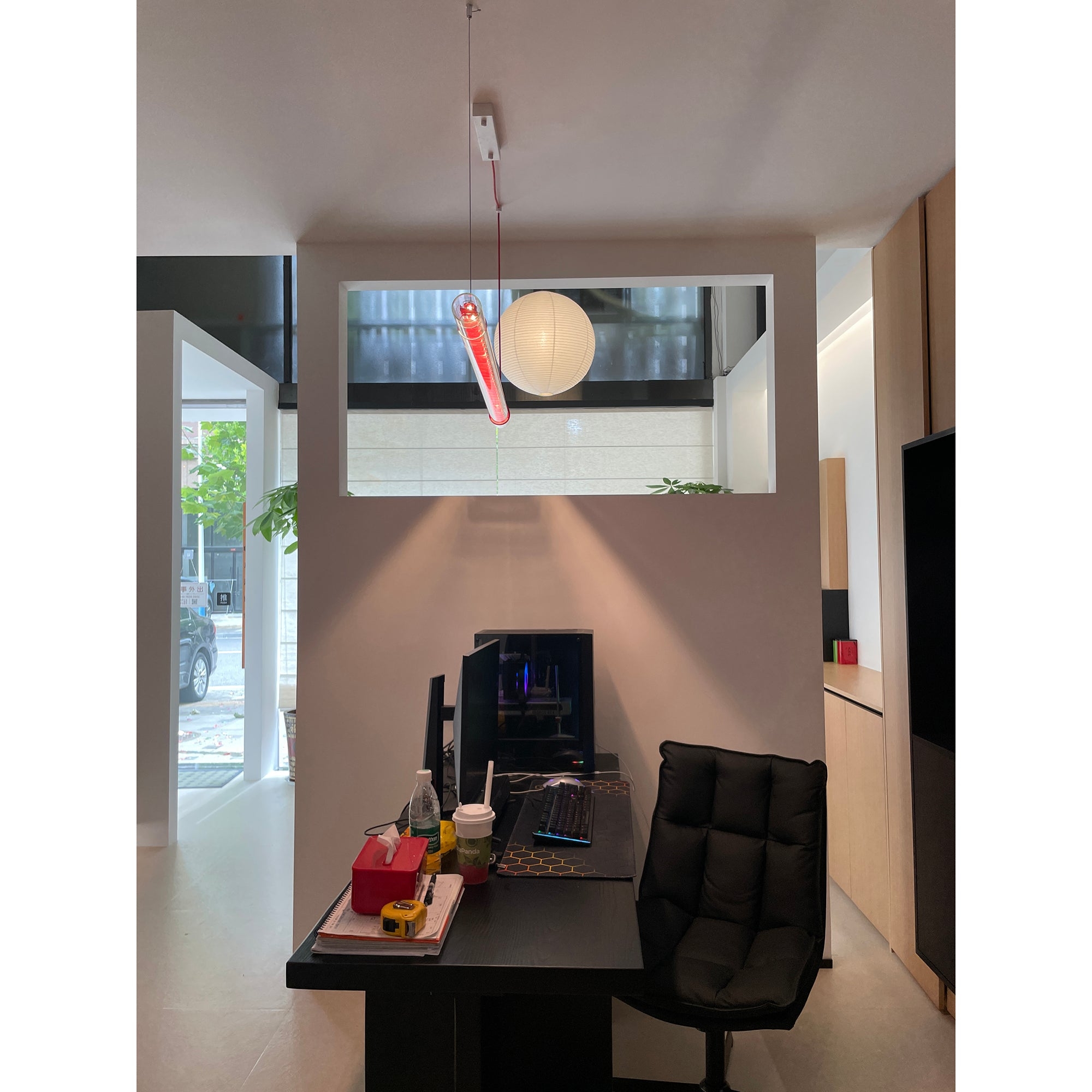 Tubular Linear LED Pendant Lamp D696