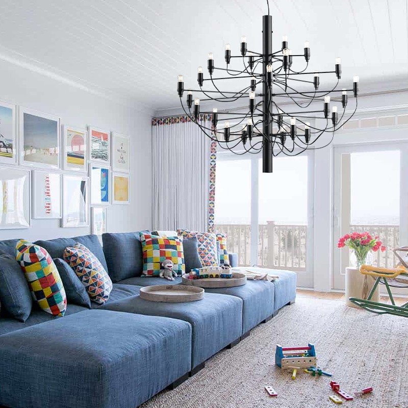 2097 Suspension Lamp - Sleek Multi-Head Chandelier For High Ceilings and Large Spaces