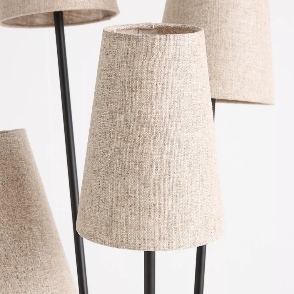 Duova 4 Light Floor Lamp - Fabric Shade Floor Lamp for Reading Corners or Living Spaces KL1649