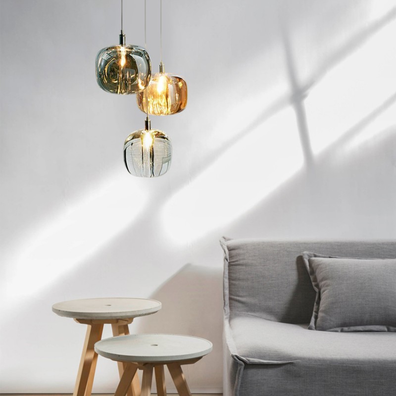 Spherical Glass Shade Chandelier