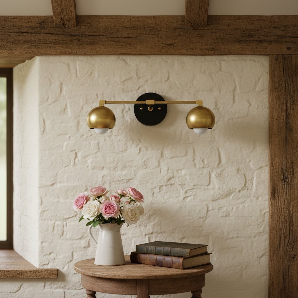 Metio Dome Decorative Vanity Light - Classic Orb Shade Bathroom Wall Lamp KL1424
