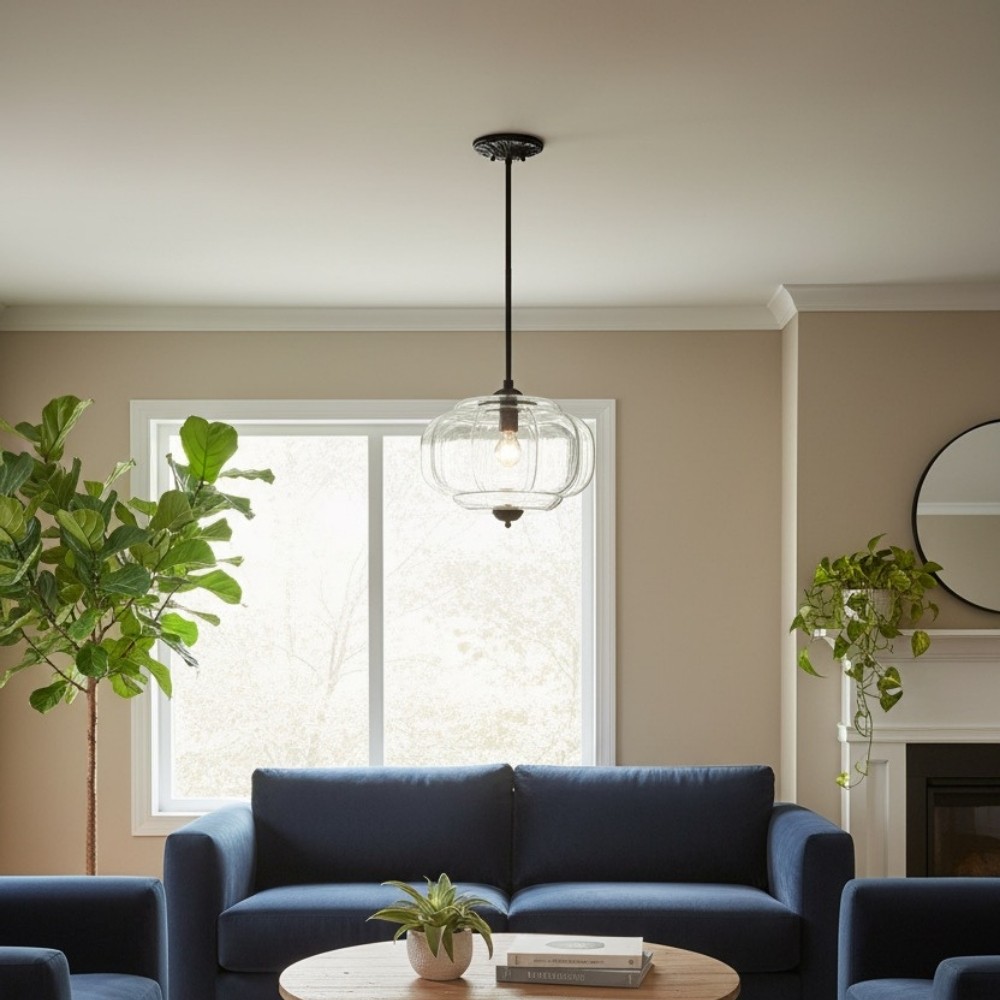 Retro Glass Eloise Pendant Light For Kitchen Island KL801