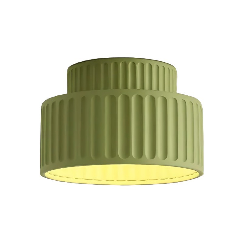 Cream Style Resin Bowl Flush Mount Ceiling Light KL118