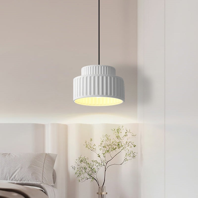 Nordic Cream Style Resin Bowl Pendant Light KL160