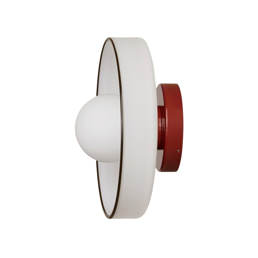 Kalo Round Glass Metal Base Wall Light Ceiling Light- Disc Orb Wall Sconce for Modern Interior KL922