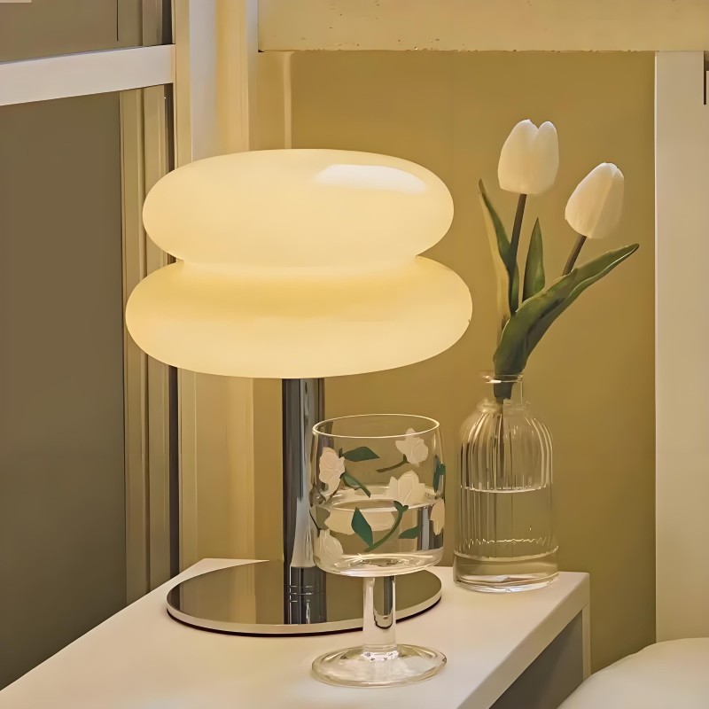 Bauhaus Macaron Stained Glass Table Lamp