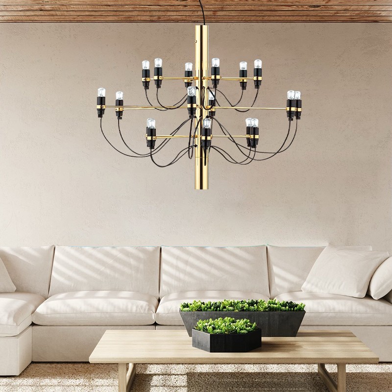 2097 Suspension Lamp - Sleek Multi-Head Chandelier For High Ceilings and Large Spaces