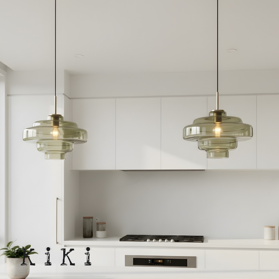 Modern Bauhaus Elegant Glass Effect Pendant Light KL1100
