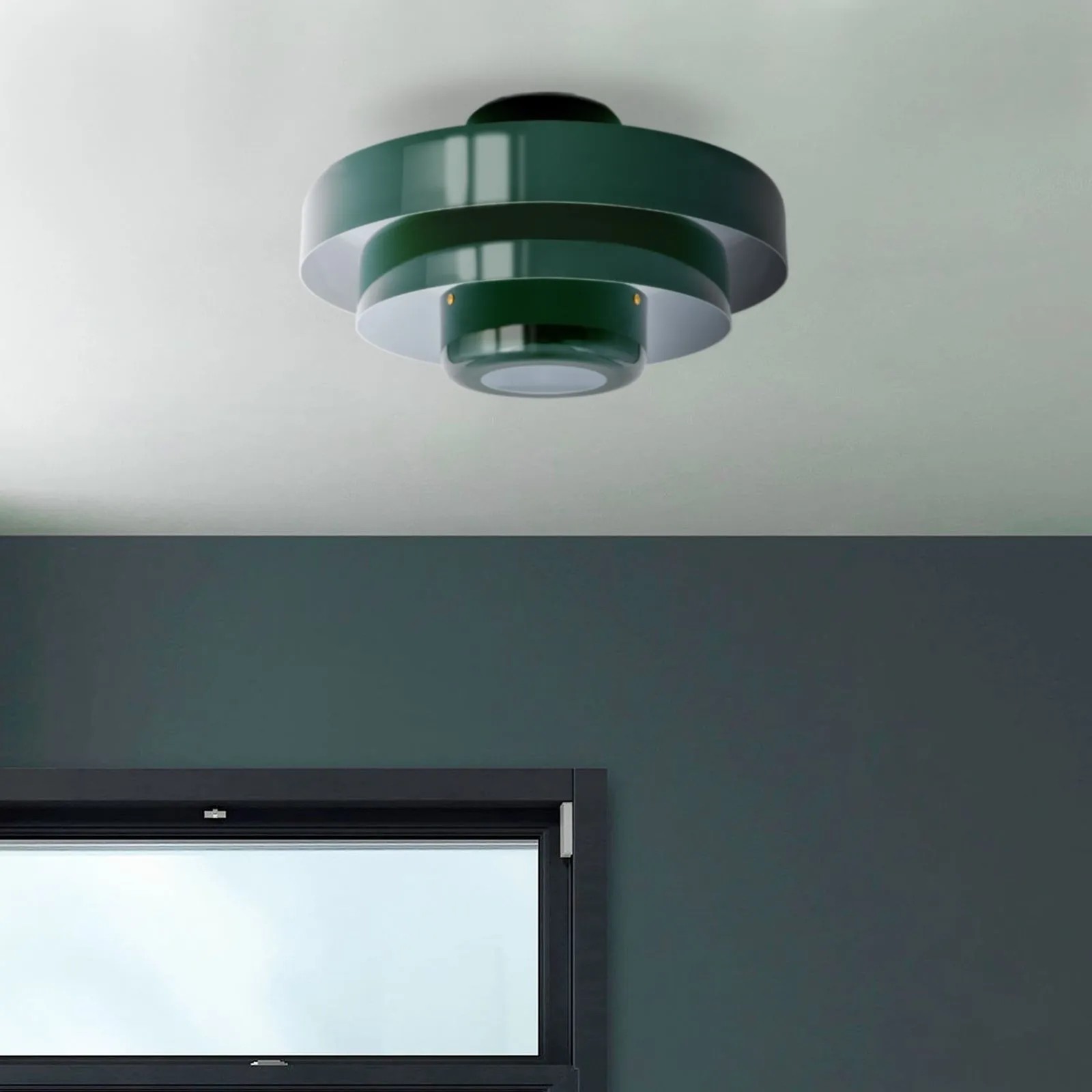 Three-Tier Bauhaus Ceiling Lamp - Bold Colors Ceiling Light for Bedroom or Lounge KL885