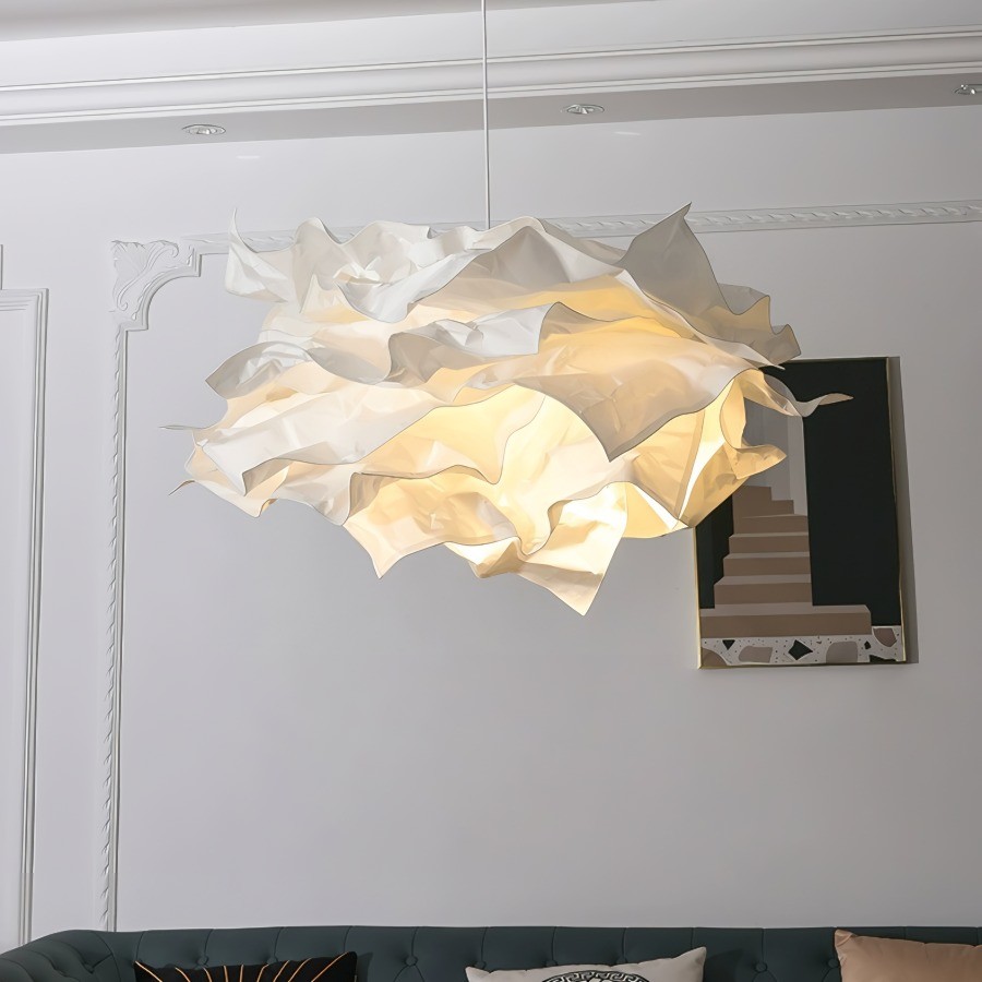 White Flower Cloud Paper Pendant Light KL119