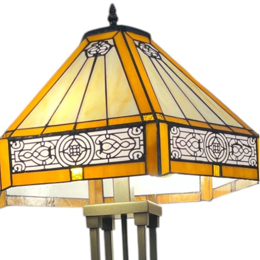 Velora Artisan Dragonfly Stained Glass Table Lamp - Vintage Tiffany Style Accent Light for Living Room KL1850