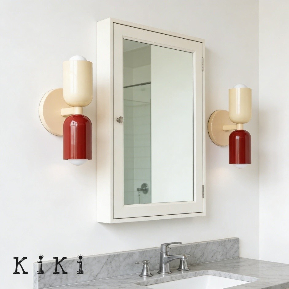Metal Up Down Wall Sconce - Contemporary Colorful Wall Light for Hallway and Office