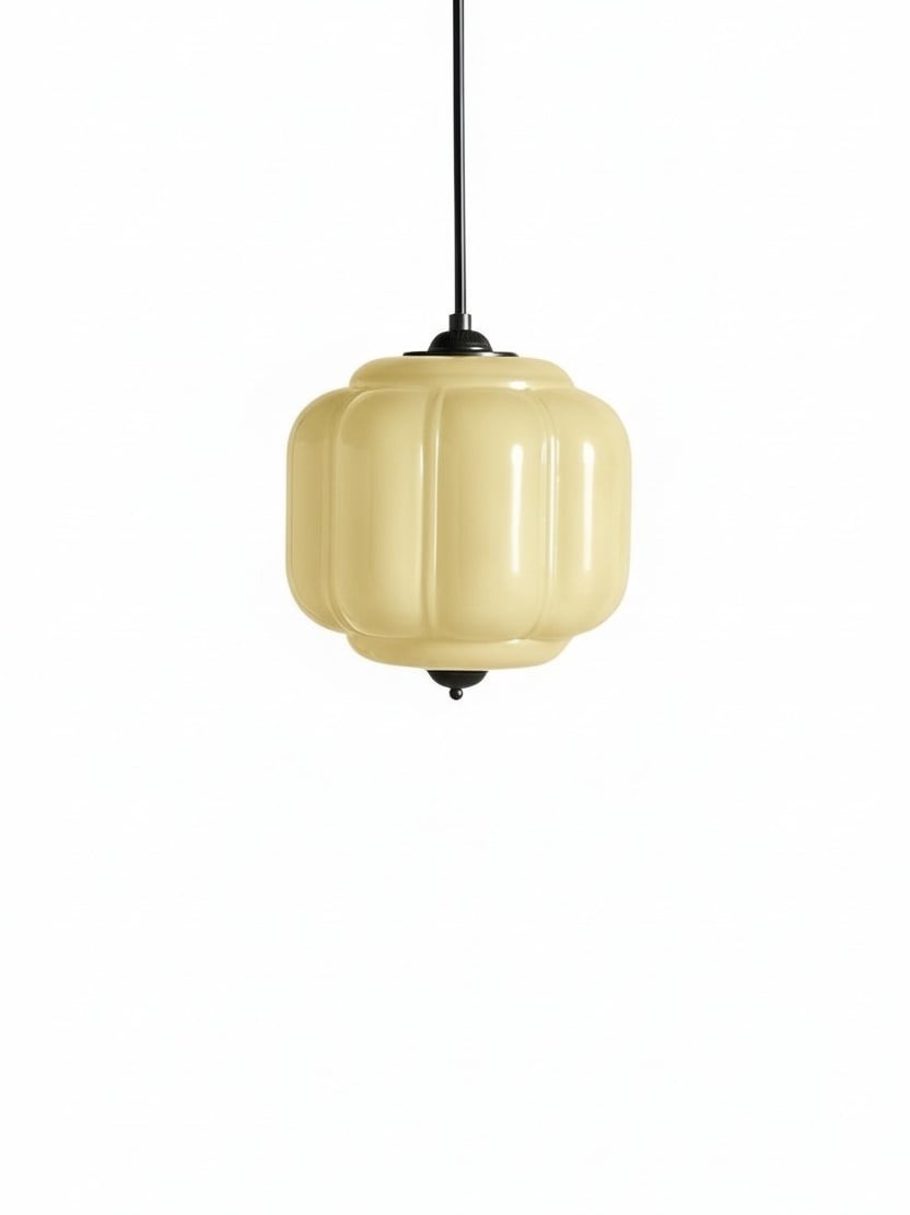 Eloise Vintage Glass Pumpkin Pendant Light - Decorative Lighting for Kitchen KL1453
