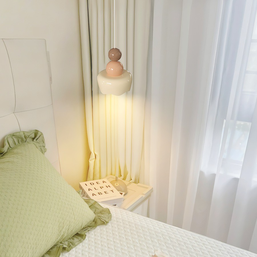 Cream Sunny Rain Doll Resin Pendant Light KL126