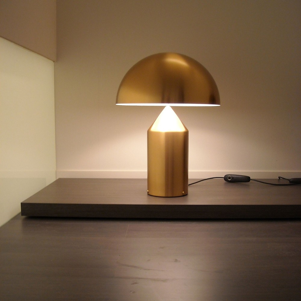 Atollo Metal Table Lamp - Decorative Dome Table Light for Office or Lounge