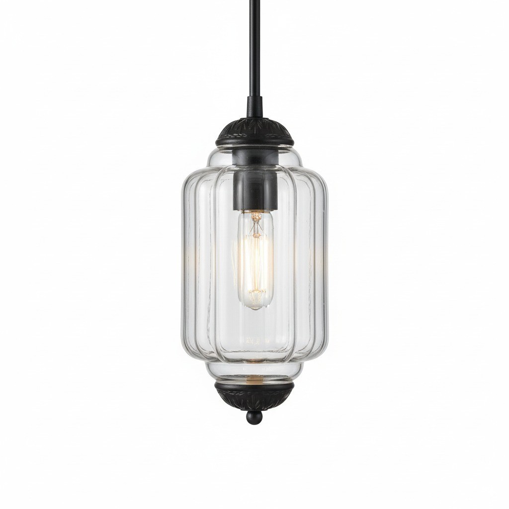 Eloise Simple Glass Irregular Lantern Pendant Lamp KL828