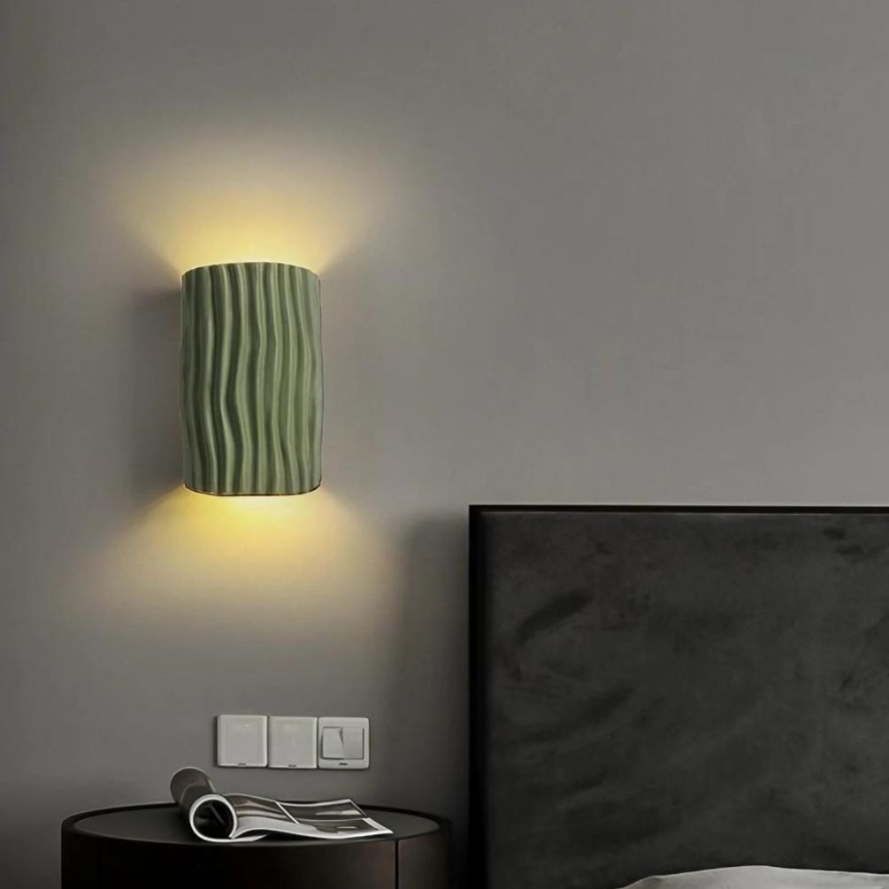Scandinavian Design Resin Fluted Wall Light KL115
