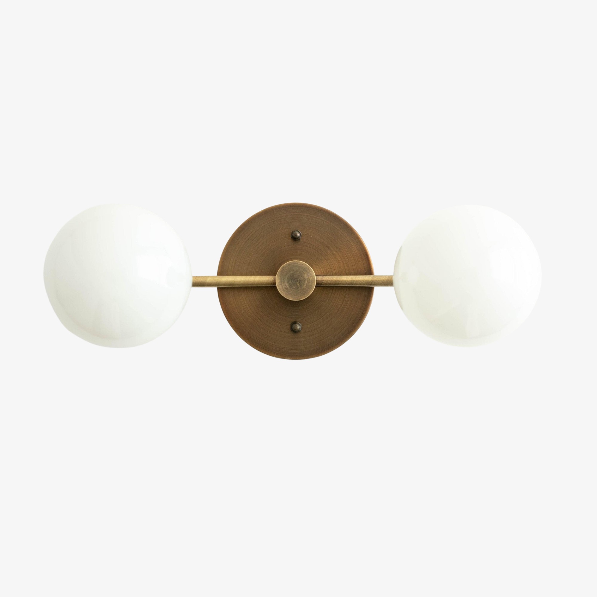Glorica Glass Vanity Light - Modern Brass Wall Sconce for Bathroom Style KL1422