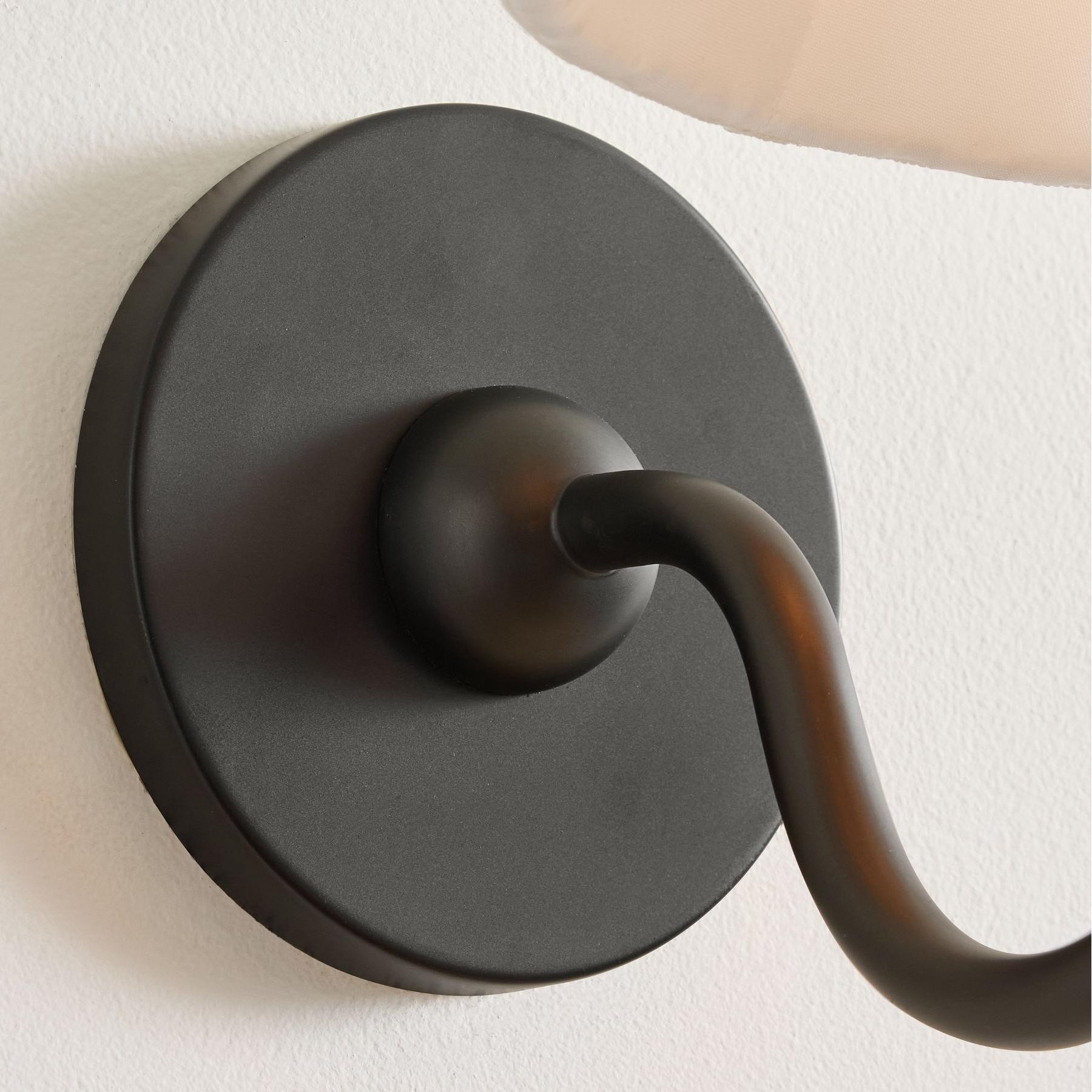 Luvora Vintage Pleated Shade Wall Lamp - Refined Linen Sconce For Bathroom or Corridor KL1272