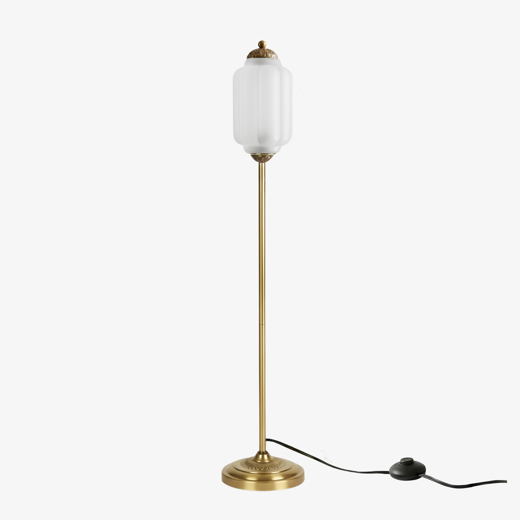 Eloise Artistic Textured Glass Floor Lamp - Elegant Lighting for Bedroom or Interior Space KL2330