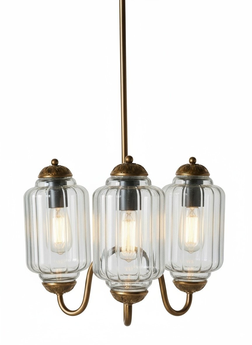 Eloise Vintage Glass Pumpkin Pendant Light - Decorative Lighting for Kitchen KL1453